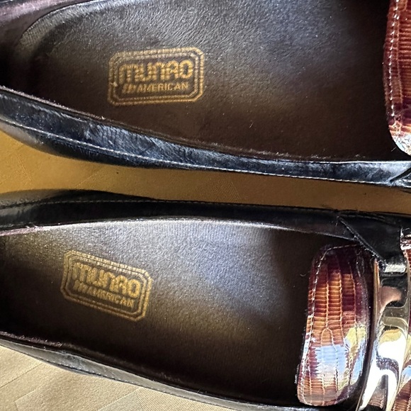 Elegant Black and Brown Women's‎ Loafers - Picture 6 of 12